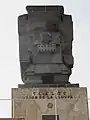 Réplica de Tlaloc a la entrada del Parque Tlaloc, lugar de fin de semana para la población local de Ciudad Acuña