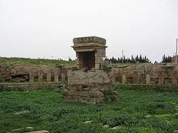 Templo fenicio (Ma'abed), cella en el centro de la corte, Amrit en 2006