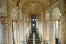 Alzado de un nivel, Iglesia abacial de Saint-Savin-sur-Gartempe