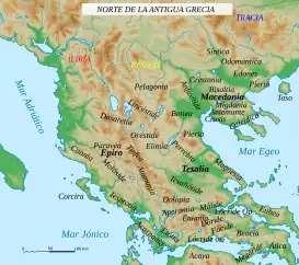 Mapa de la antigua Dolopia