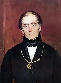 El venezolano-chileno Andrés Bello, primer rector de la Universidad de Chile, y redactor del Código Civil de Chile.