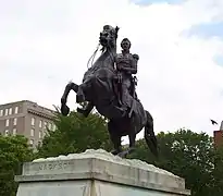 Estatua ecuestre de Andrew Jackson, de Clark Mills (1853).