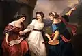 Autorretrato dudando entre las artes de la música y la pintura, 1791