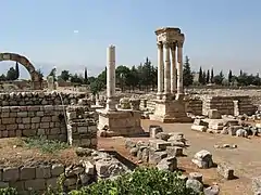 Anjar, ciudad omeya con qasr, Líbano