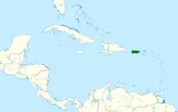 Distribución geográfica del mango puertorriqueño dorado.