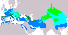 Distribución de Anthus spinoletta