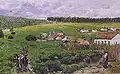 Colonos yendo al trabajo, Hacienda Victória.Cuadro de Antonio Ferrigno.