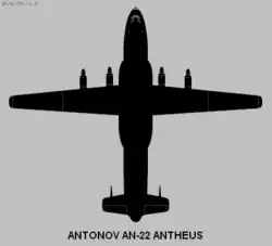 Diagrama del Antonov An-22.