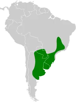 Distribución geográfica del leñatero.