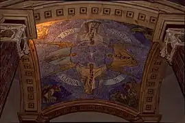 Mosaico en la iglesia de Belén (Barcelona).