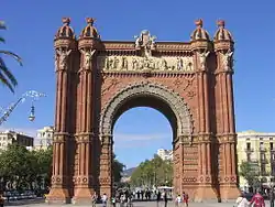 Arco de Triunfo de Barcelona (1888), paseo de Lluís Companys.