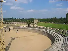 Reconstrucción del antiguo anfiteatro de la colonia