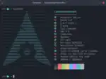 Neofetch en un emulador de terminal en Archcraft
