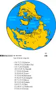 Arcángel en un mapa del océano Ártico