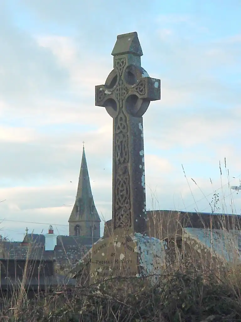 Cruz celta en el cementerio