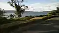 Vista del lago desde el poblado de El Fósforo, en la orilla suroriental.