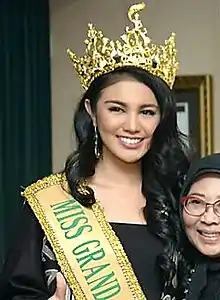 Miss Grand Internacional 2016Ariska Putri PertiwiIndonesia Indonesia