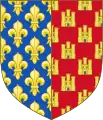 Escudo de armas de Alfonso, conde de Poitiers.