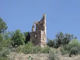 Detalle de los restos del Castillo.