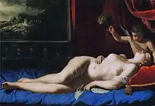 Venus y Cupido, de Artemisia Gentileschi, ca. 1625.