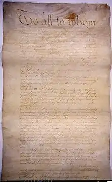 Artículos de la Confederación, 1781.