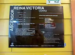 Placa informativa interior