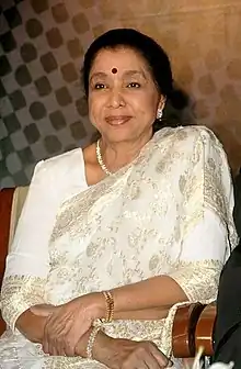 Asha Bhosle en 2008.