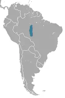 Distribución del tití ceniciento