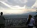 Atardecer en la ciudad de Salta visto desde la cima del cerro.