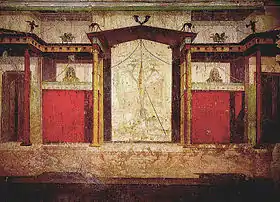 Frescos de la Casa de Augusto en la Colina Palatina de Roma.