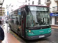 Autobús urbano de la línea 2