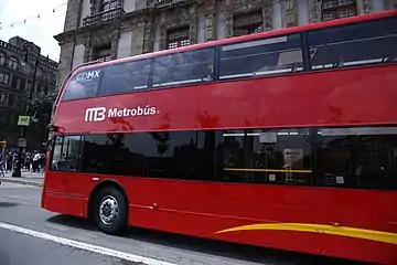 Unidad de la línea 7 del Metrobús de la CDMX (México)