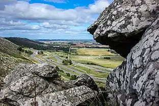 Vista del Autódromo Juan Manuel Fangio desde sierra La Barrosa