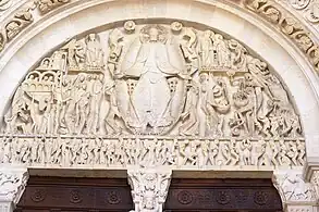 El tímpano de  de la catedral de Autun