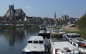 Vista de Auxerre y del Yonne.