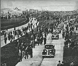 La gran apertura de la Avenida General Paz en 1941.