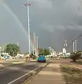 Un bonito arcoíris en la Avenida España