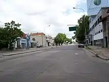 La avenida a la altura 7700, en su cruce con la calle Larroque, Banfield.