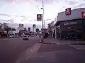 La avenida a la altura 3500, en su cruce con la calle Chaco, Lanús.