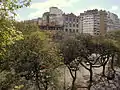 Vista de la avenida entre Venezuela y la Avenida Belgrano.