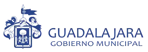 Escudo de armas de la ciudad de Guadalajara en logotipo de gobierno.