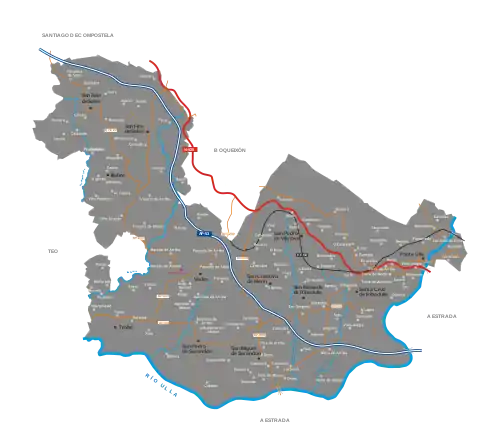 Mapa de Vedra.