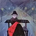 Hombre en un trineo (1920)