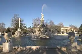 Fuente de Hércules y Anteo (1780-1784) de Juan Adán (jardín del Parterre, Aranjuez)