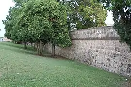 Zona de la muralla próxima a donde estaba la puerta