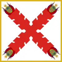 Bandera novohispana del Ayuntamiento de México.