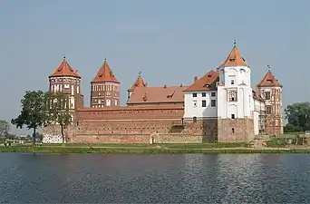 Castillo de Mir, Bielorrusia, en la Edad Media parte del Gran Ducado de Lituania