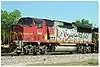 BNSF #122, a GP60M owned by the Burlington Northern Santa Fe RR, formerly an ATSF unit