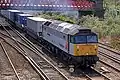 47 376 Freightliner 1995 con la librea de Railfreight Distribution "triple gris" en St Denys, 1998