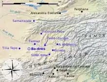 Carte de la Bactriane